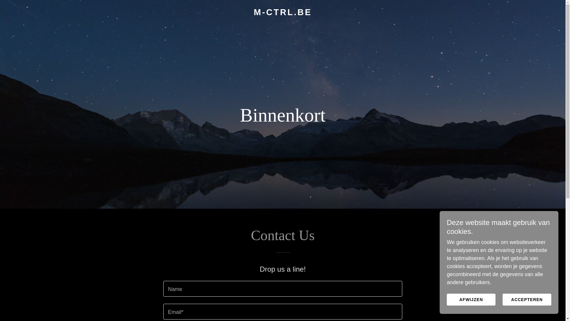 website screenshot of https://m-ctrl.be/