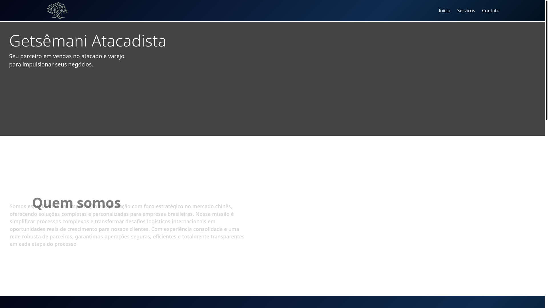 website screenshot of https://getsemaniatacadista.com.br/