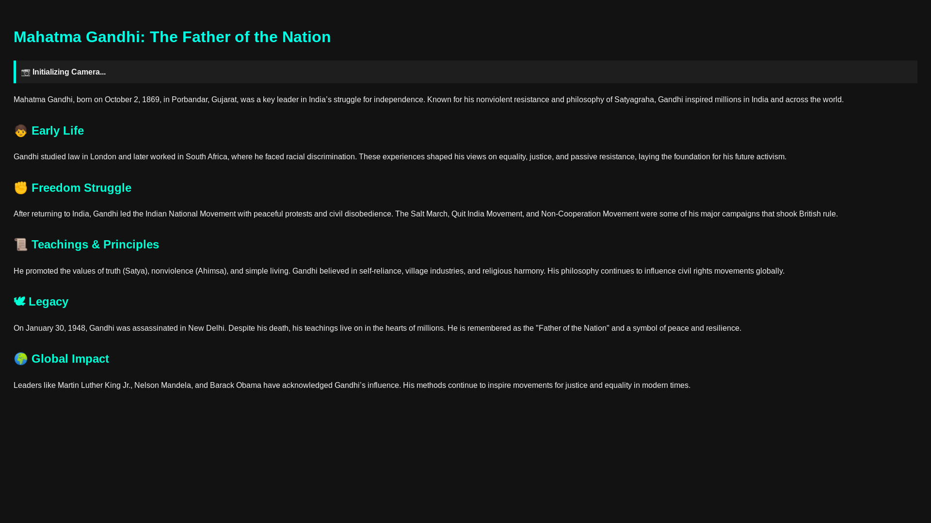 website screenshot of https://gandhiji.pages.dev/