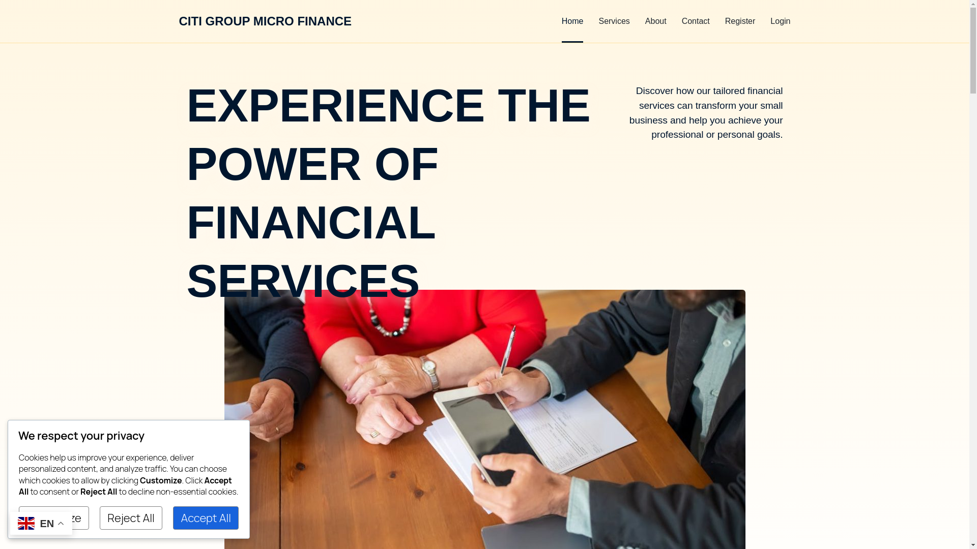 website screenshot of https://citigroupmf.com/