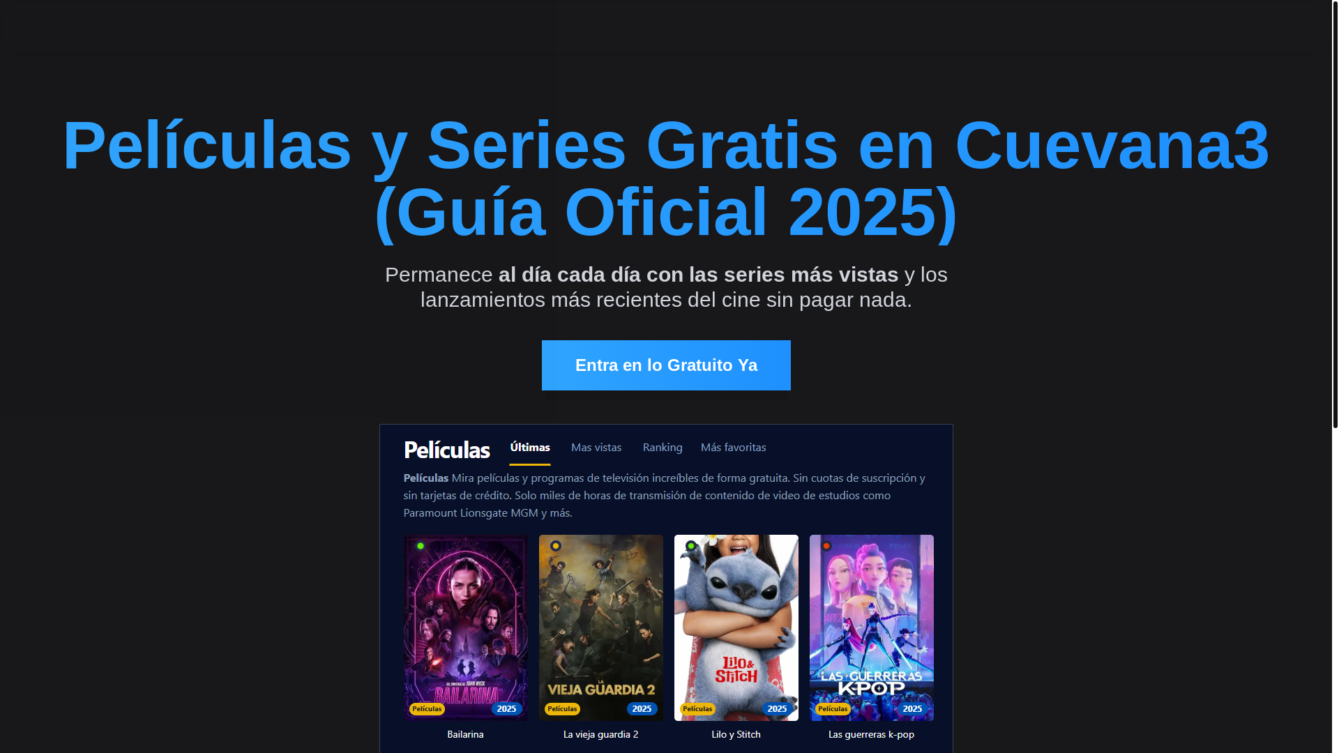 website screenshot of https://cuevana3-c3zx.pages.dev/