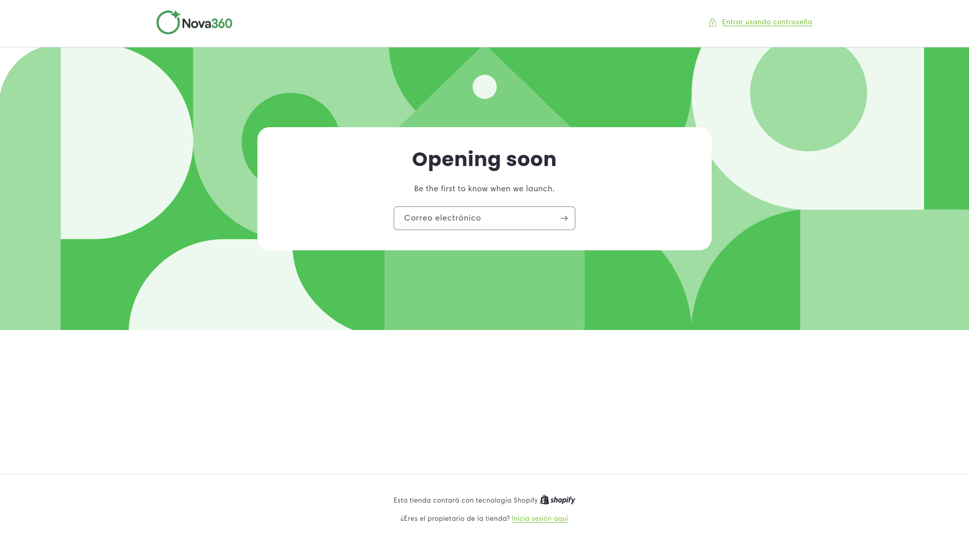 website screenshot of https://nova360.cl/