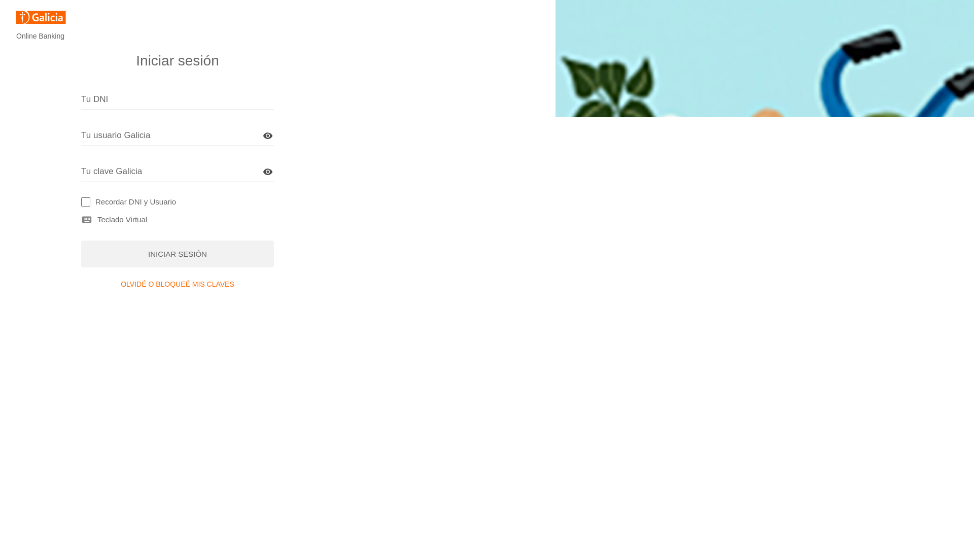 website screenshot of https://galicia.amba.cl