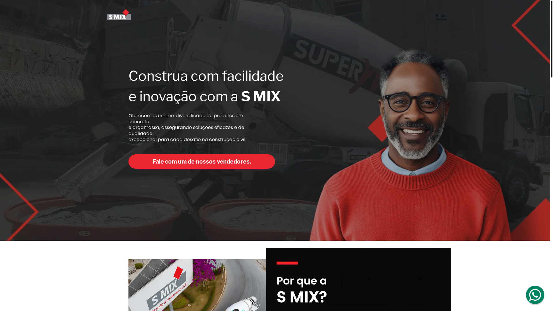 website screenshot of https://concretousinasmix.com/
