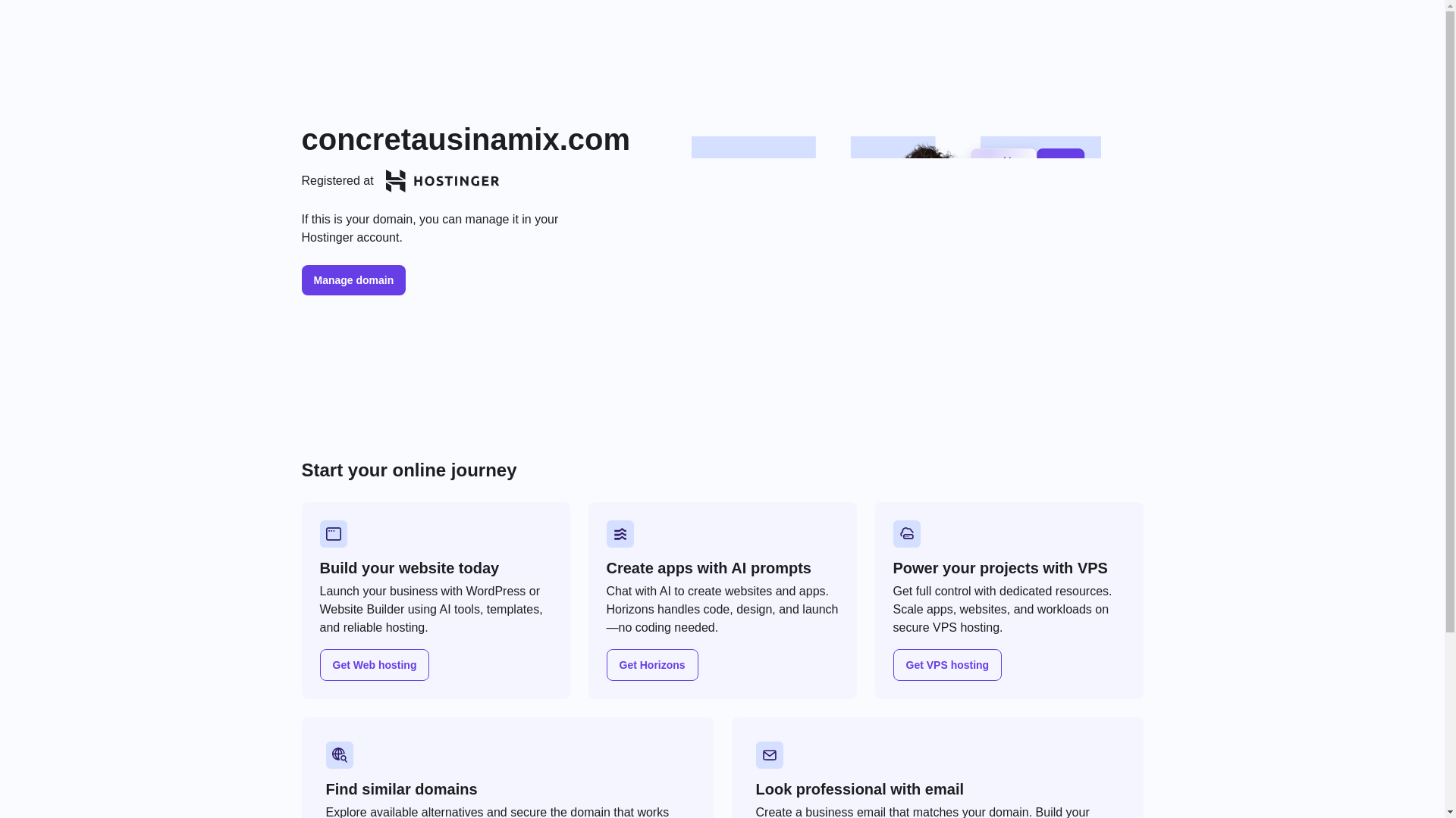 website screenshot of https://concretausinamix.com/