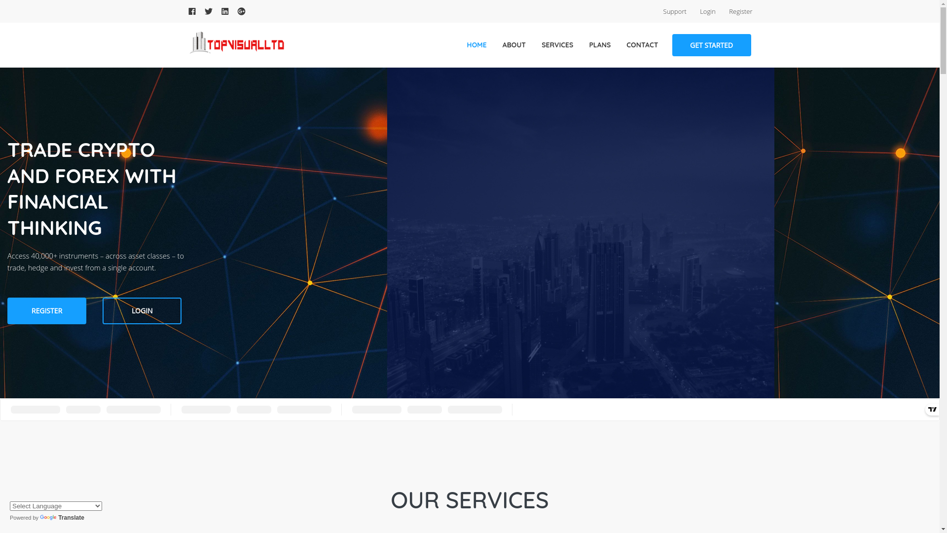 website screenshot of http://topvisualltd.com/