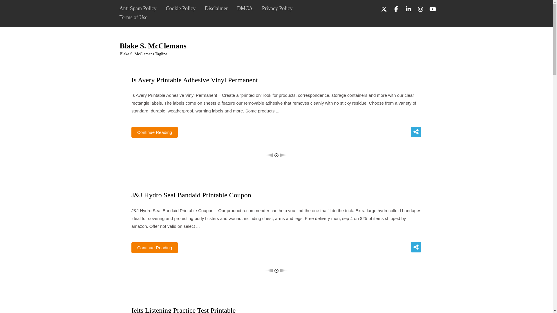 website screenshot of https://blakesmcclemans.pages.dev/