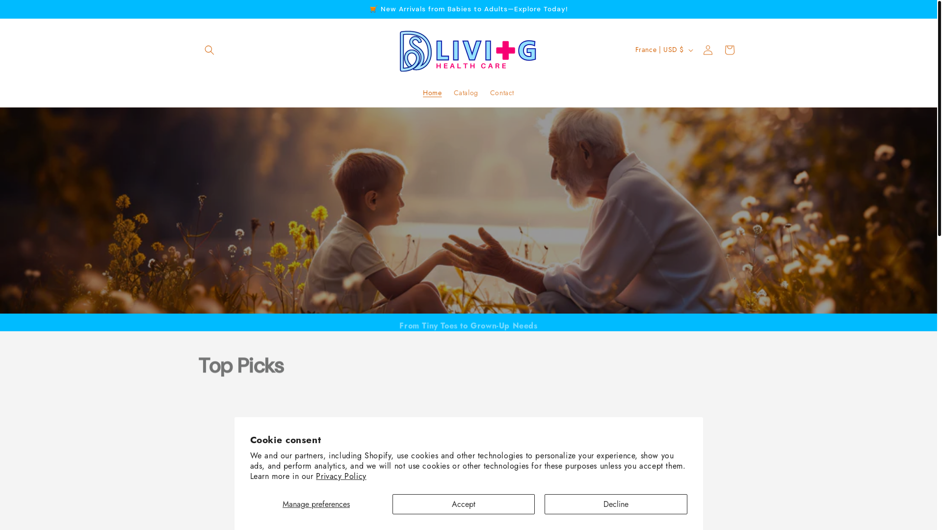 website screenshot of https://dshealthcarestore.com/