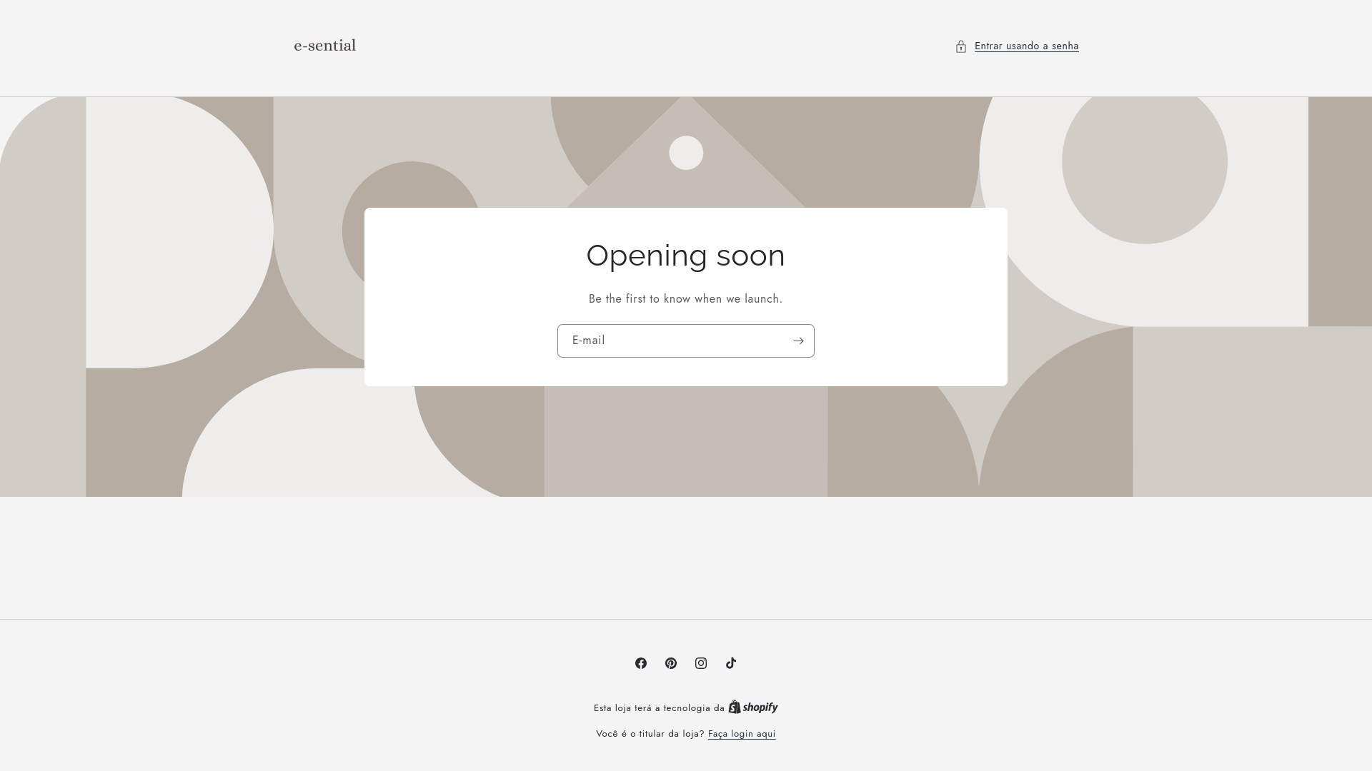 website screenshot of https://esential.com.br/