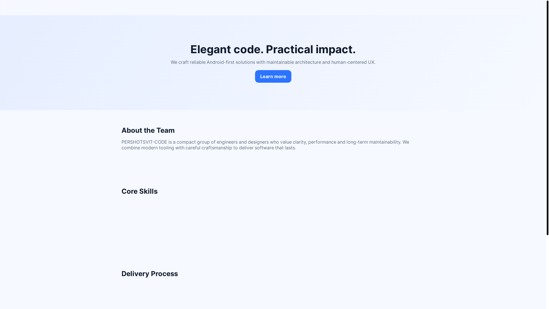 website screenshot of https://pershotsvit-code.site/