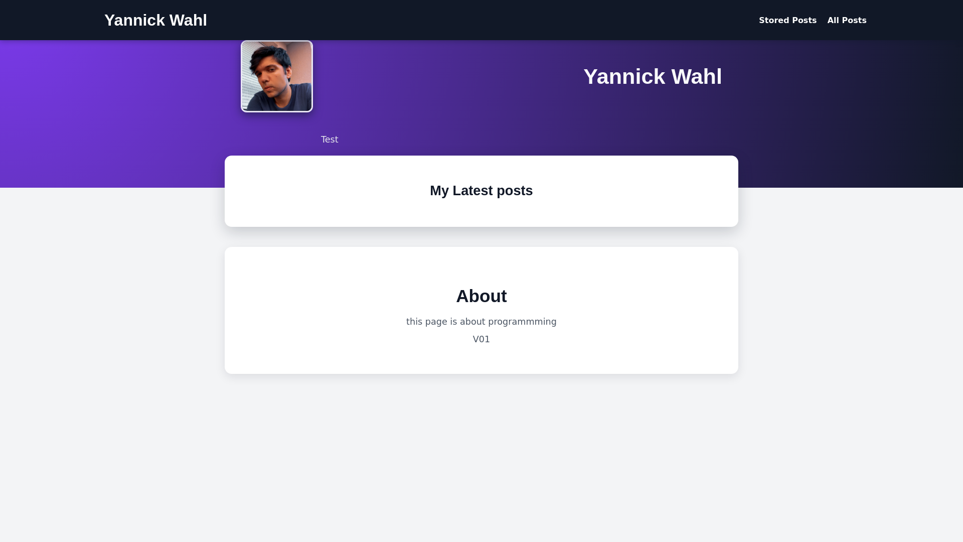 website screenshot of https://yannickwahl.fr/