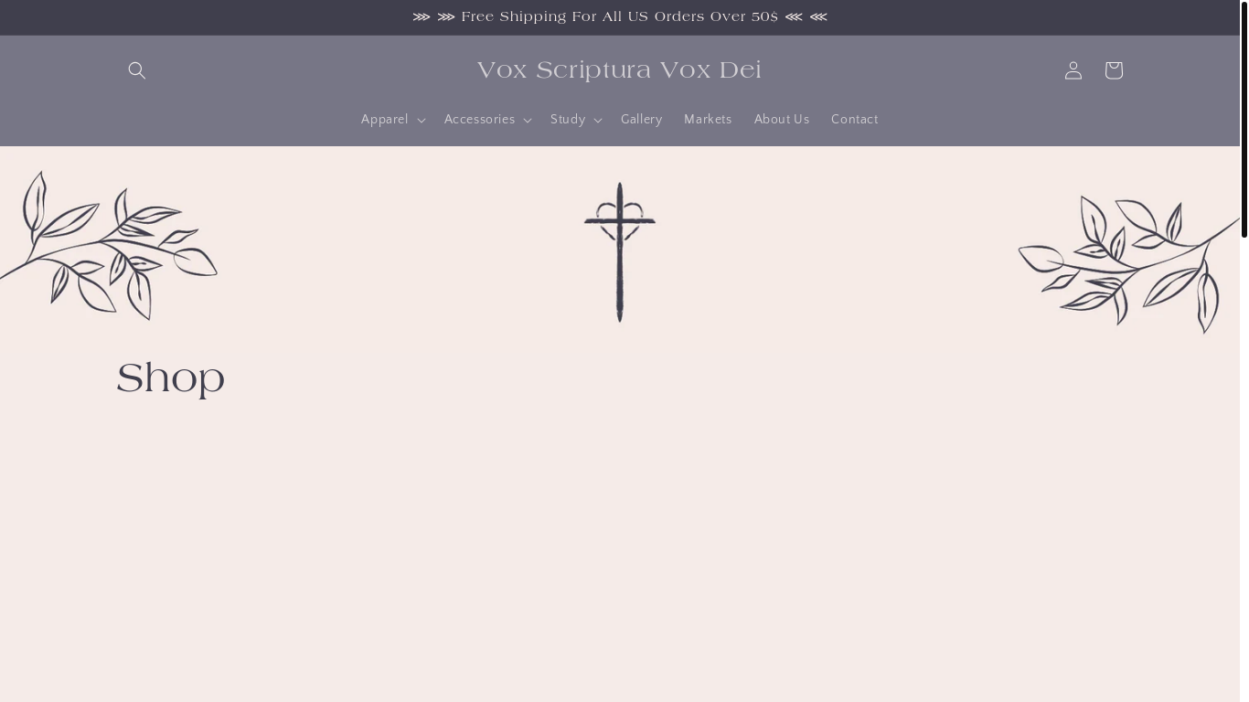website screenshot of https://voxscripturavoxdei.com/