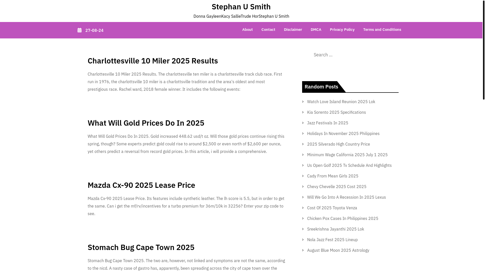 website screenshot of https://stephanusmith.pages.dev/
