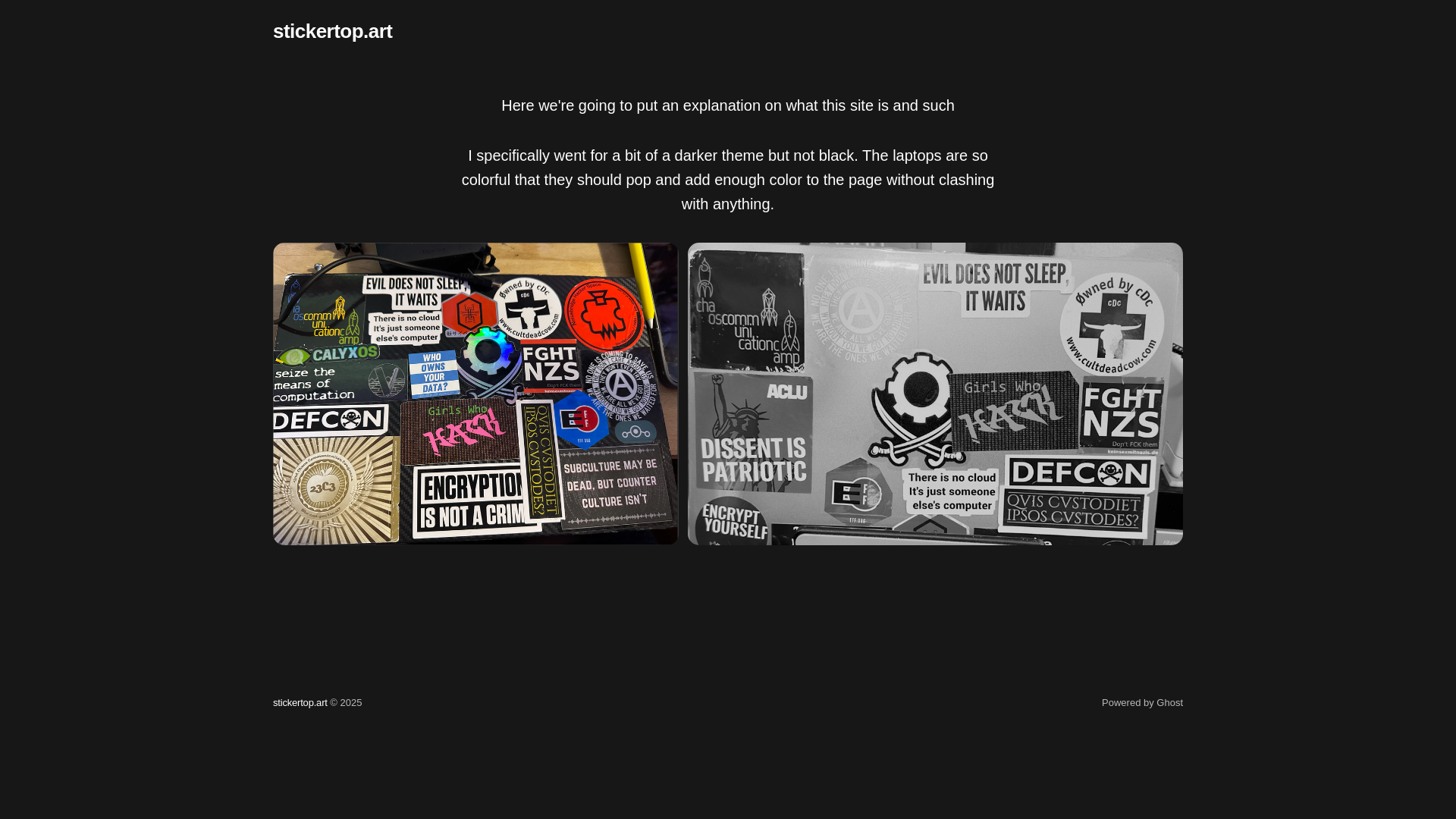 website screenshot of https://stickertop.art/