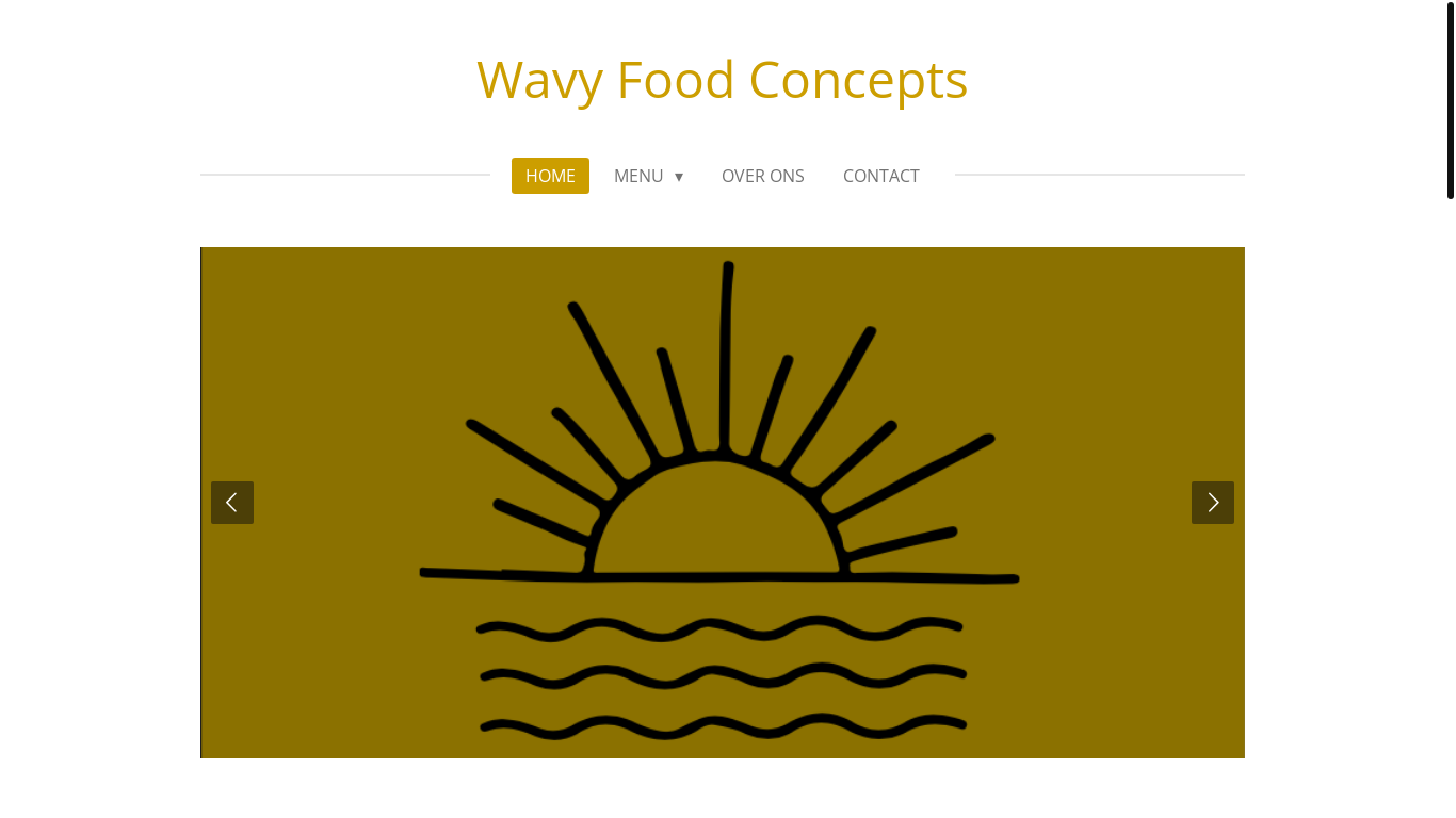 website screenshot of https://wavyfoodconcepts.nl/