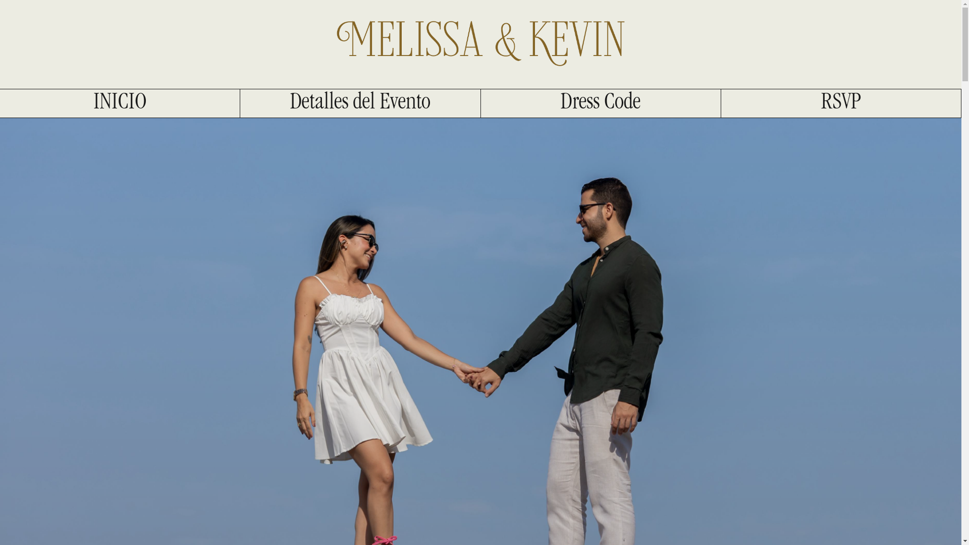 website screenshot of https://melissaykevin.com/