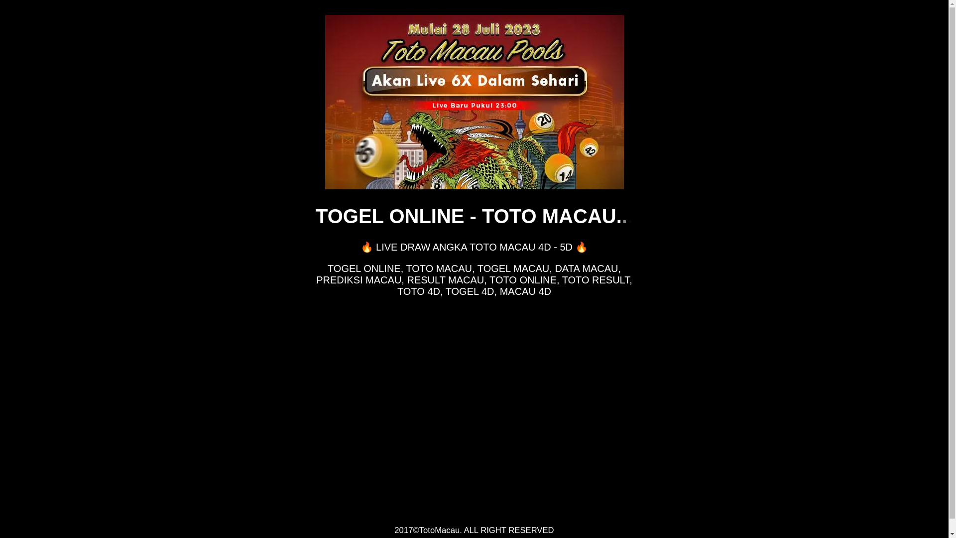 website screenshot of https://link-toto-macau.pages.dev/