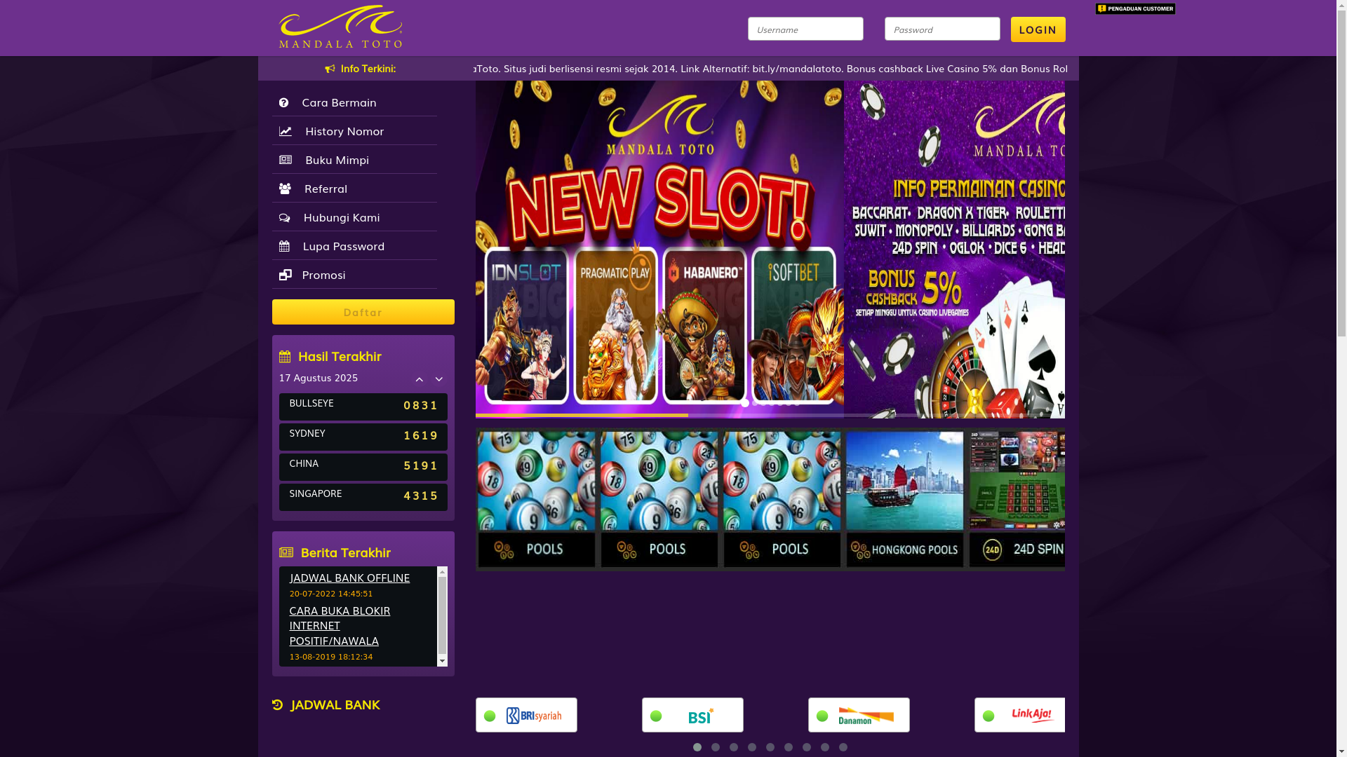 website screenshot of https://mandala-digital.net/