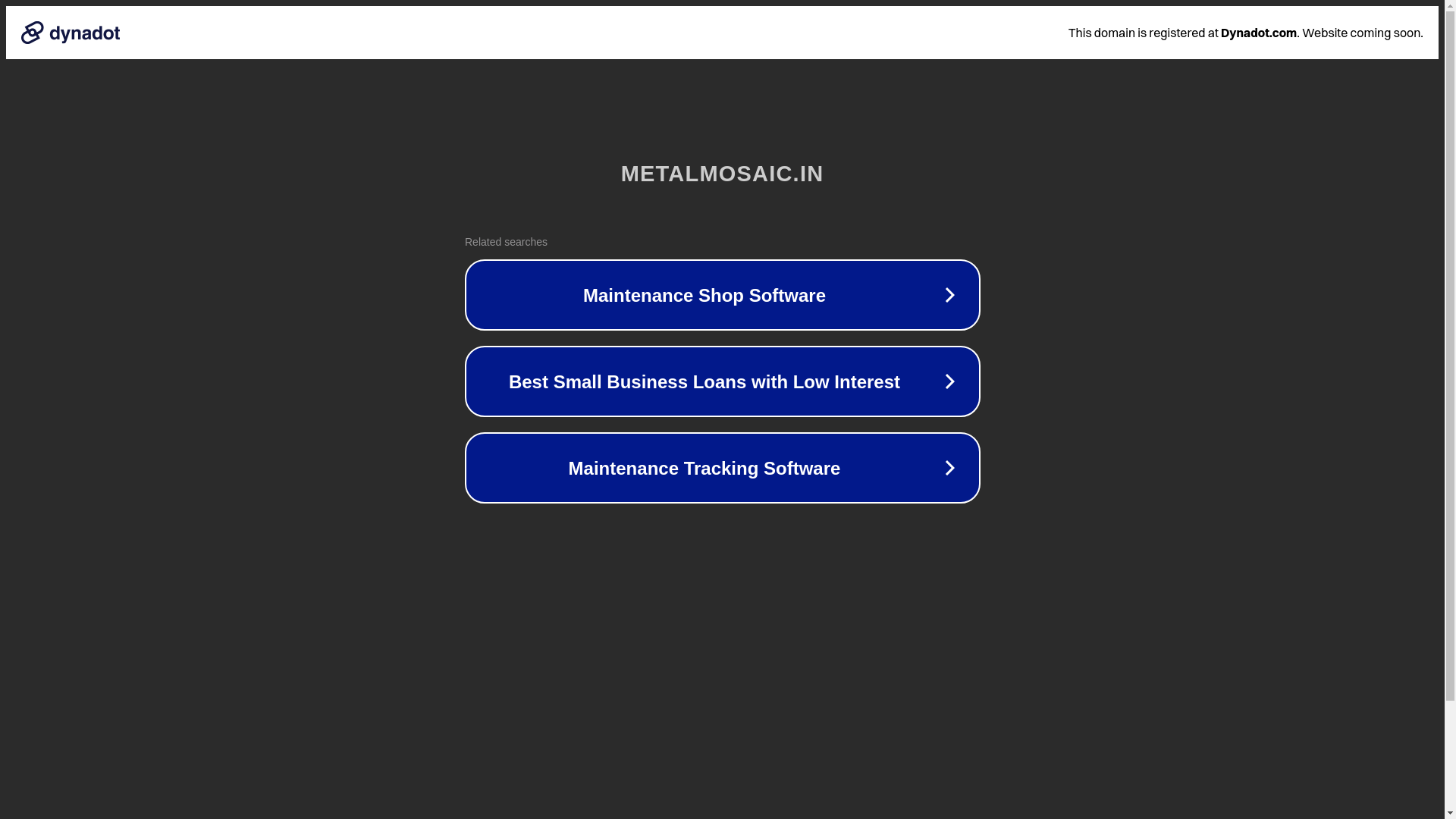 website screenshot of https://metalmosaic.in/