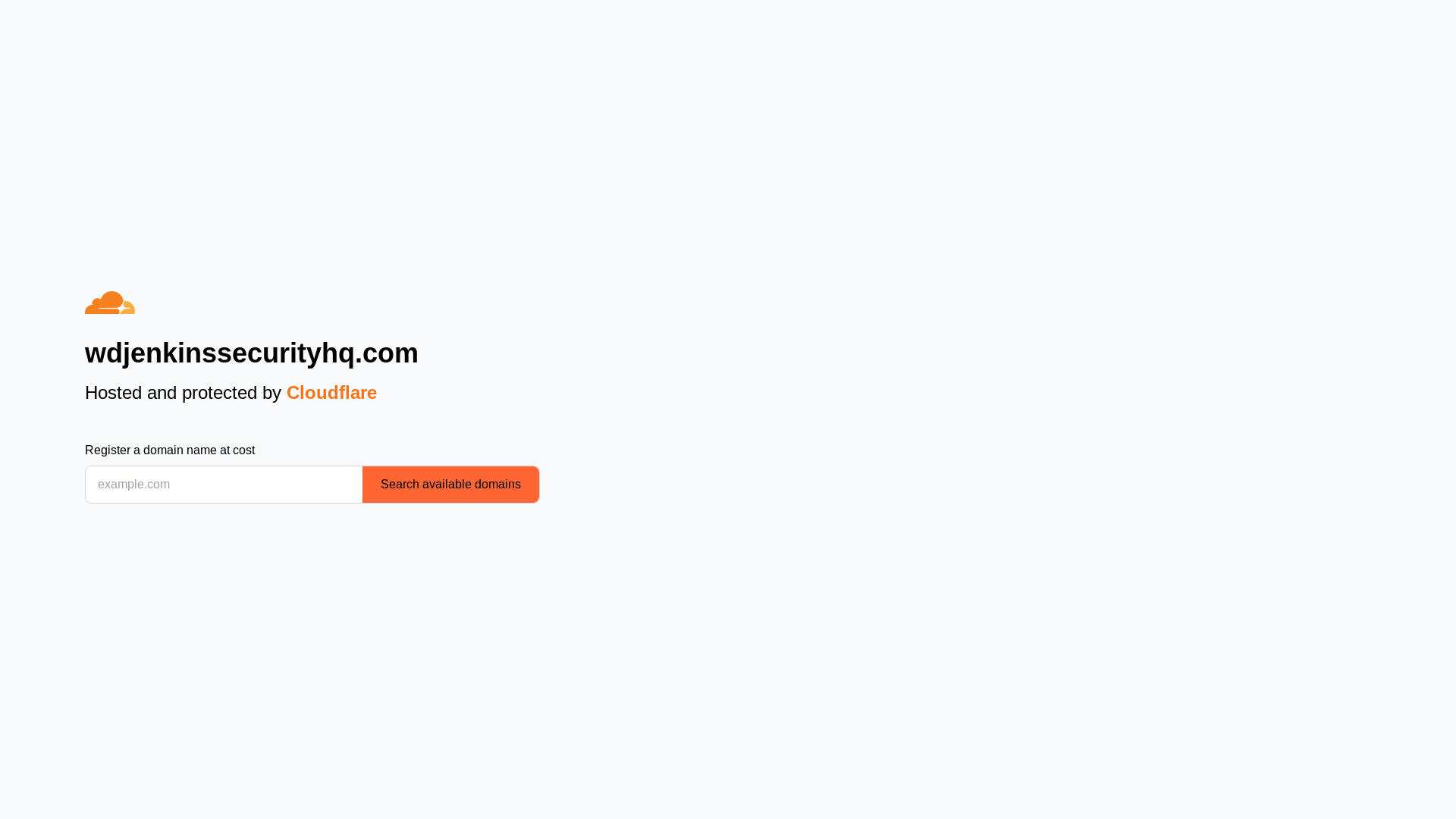 website screenshot of https://wdjenkinssecurityhq.com/