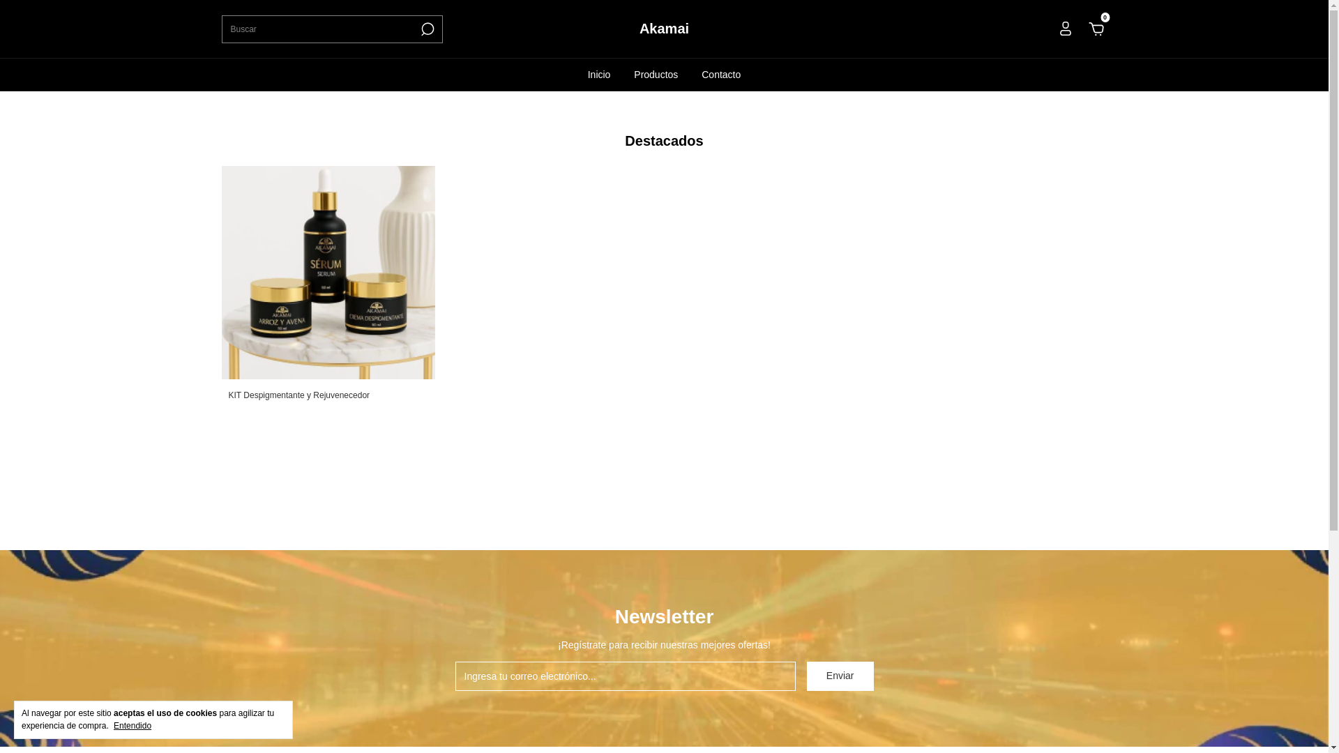 website screenshot of https://akamaicosmeticanatural.com.mx/