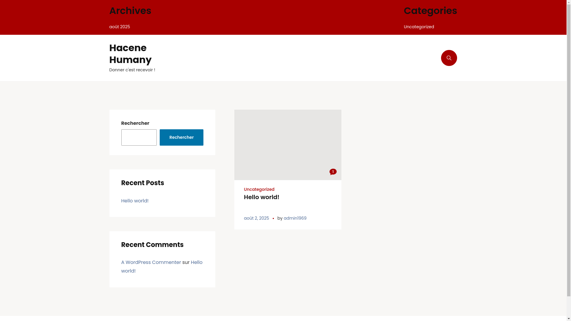 website screenshot of https://hacenehumany.org/