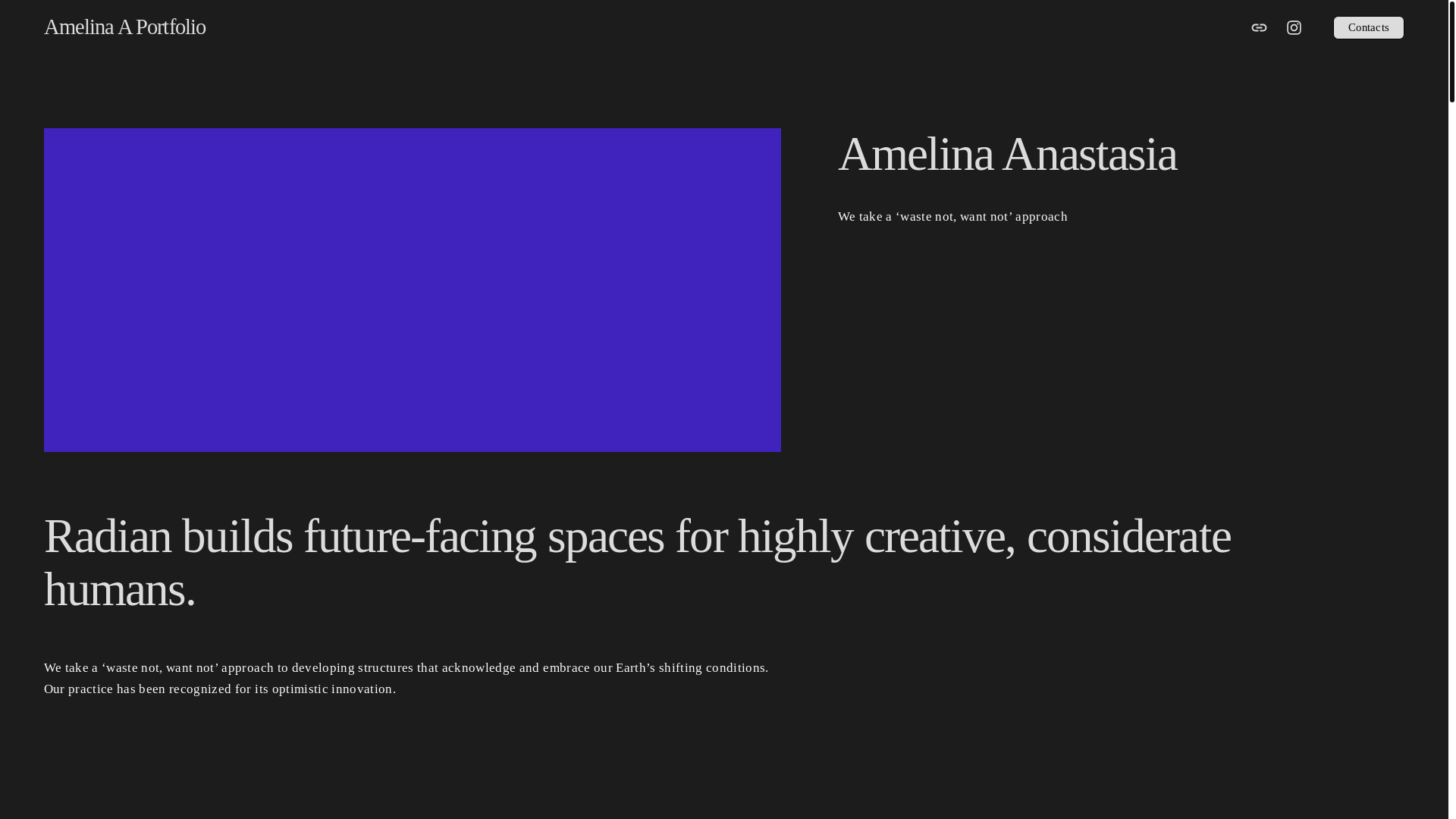 website screenshot of https://amelina-anna.dev/