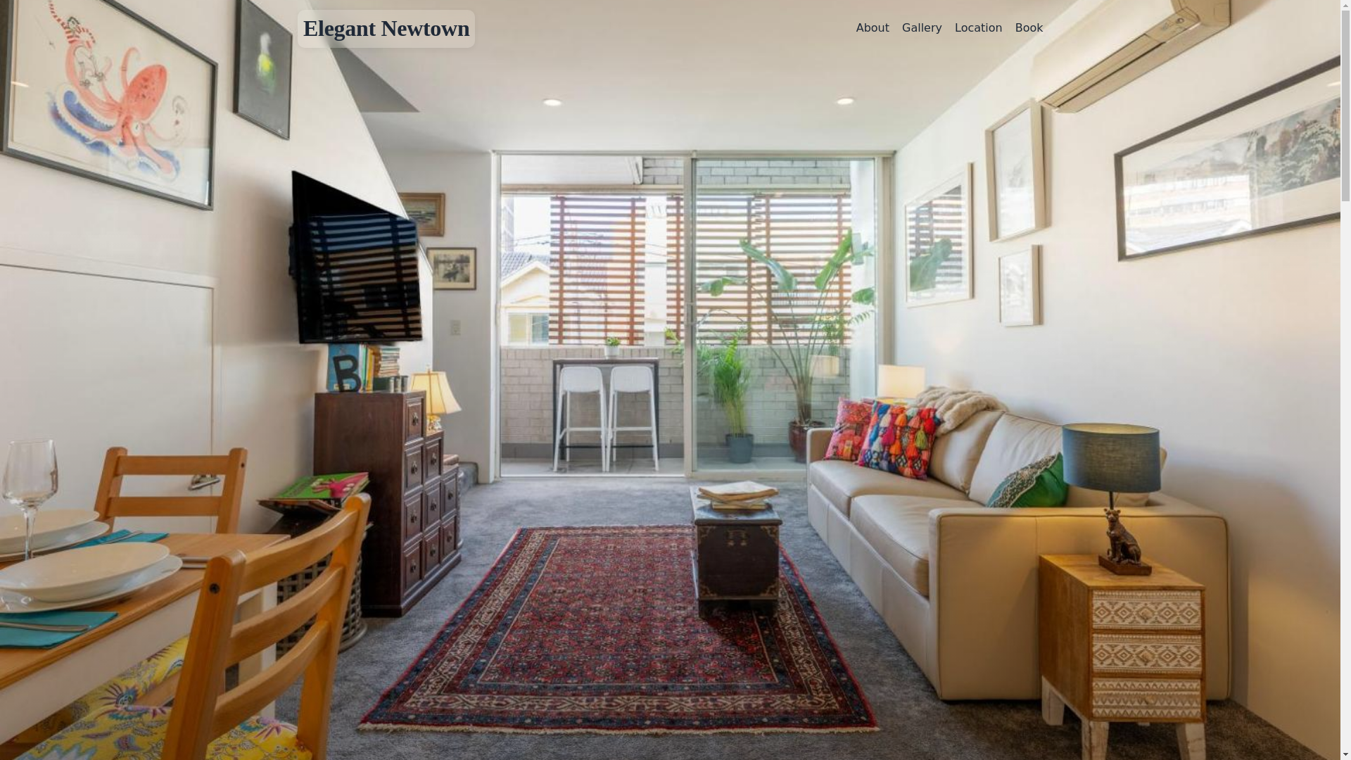 website screenshot of https://elegantnewtown.au/