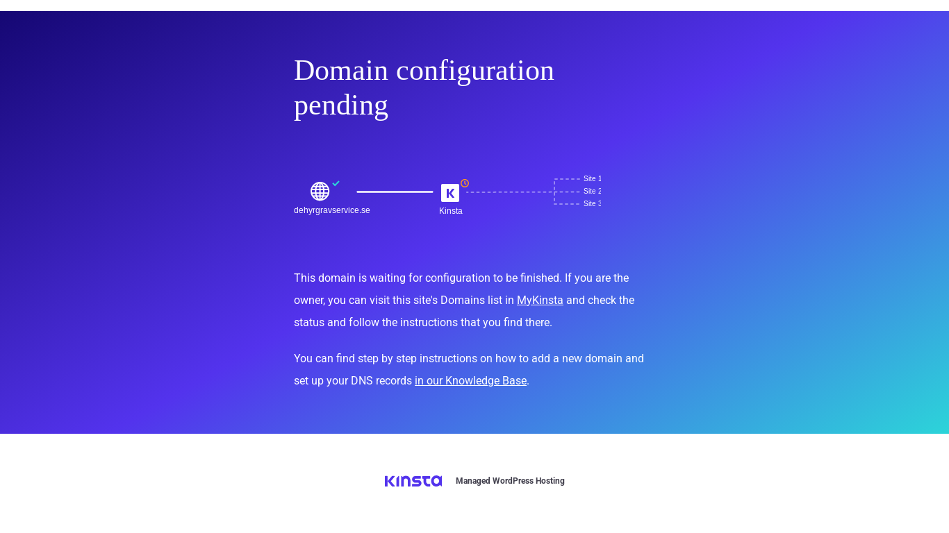website screenshot of https://dehyrgravservice.se/