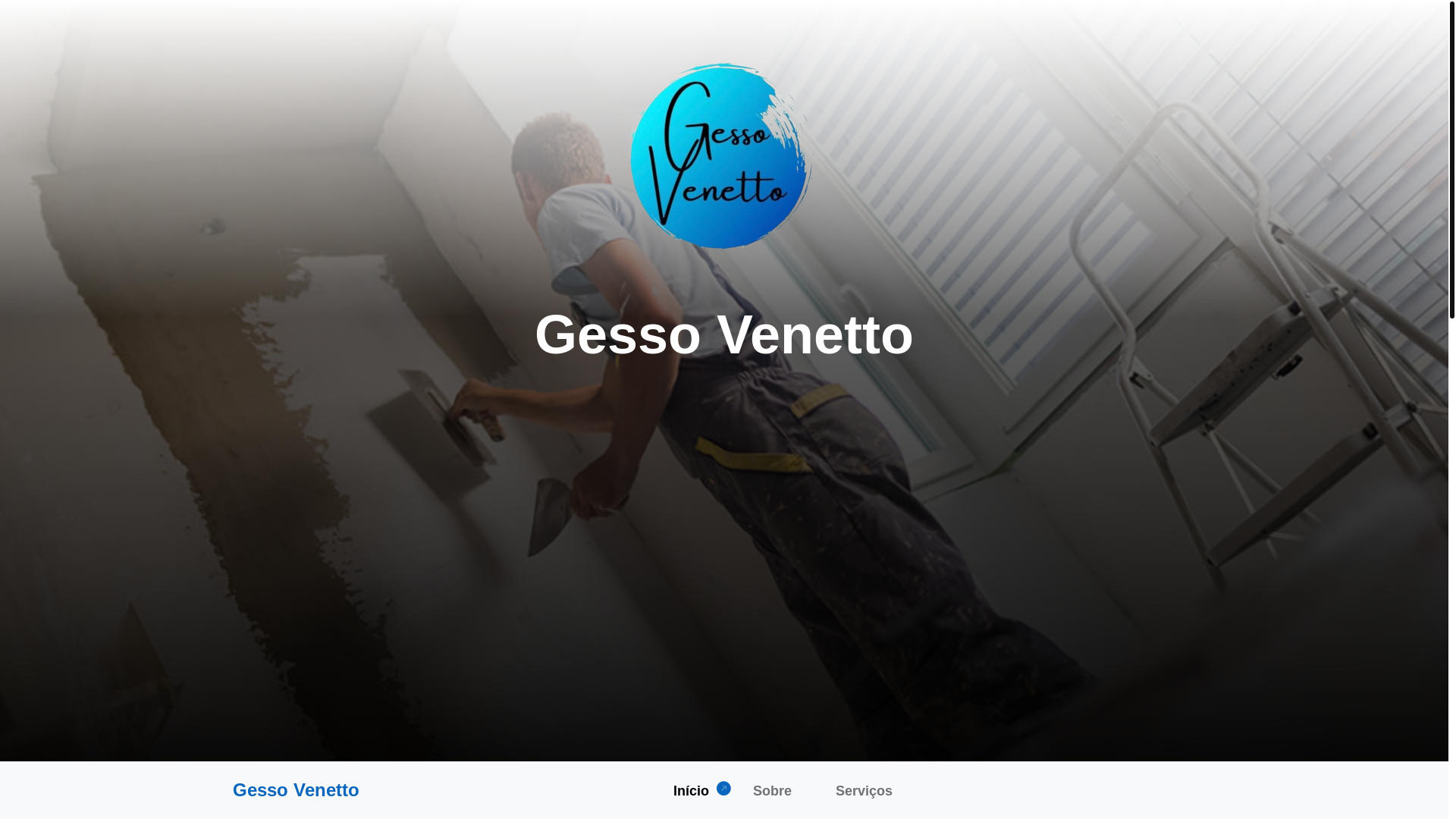 website screenshot of https://gessovenetto.com.br/