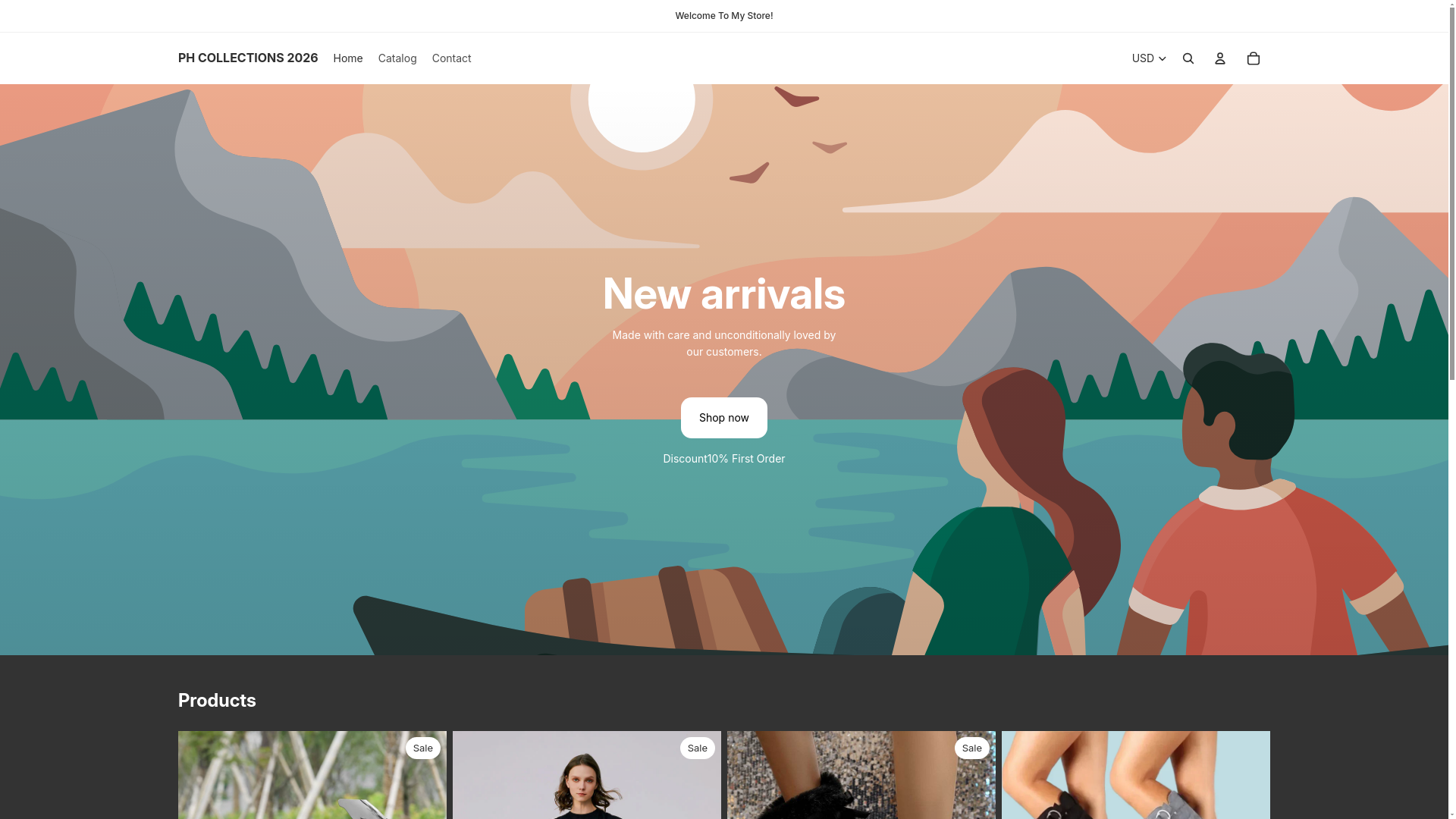 website screenshot of https://phcollections2026.com/
