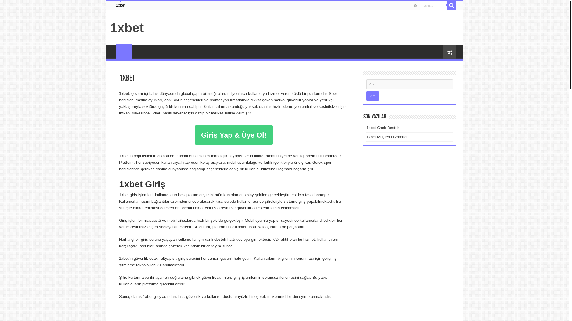 website screenshot of https://1xbetbahisavantaj.com/