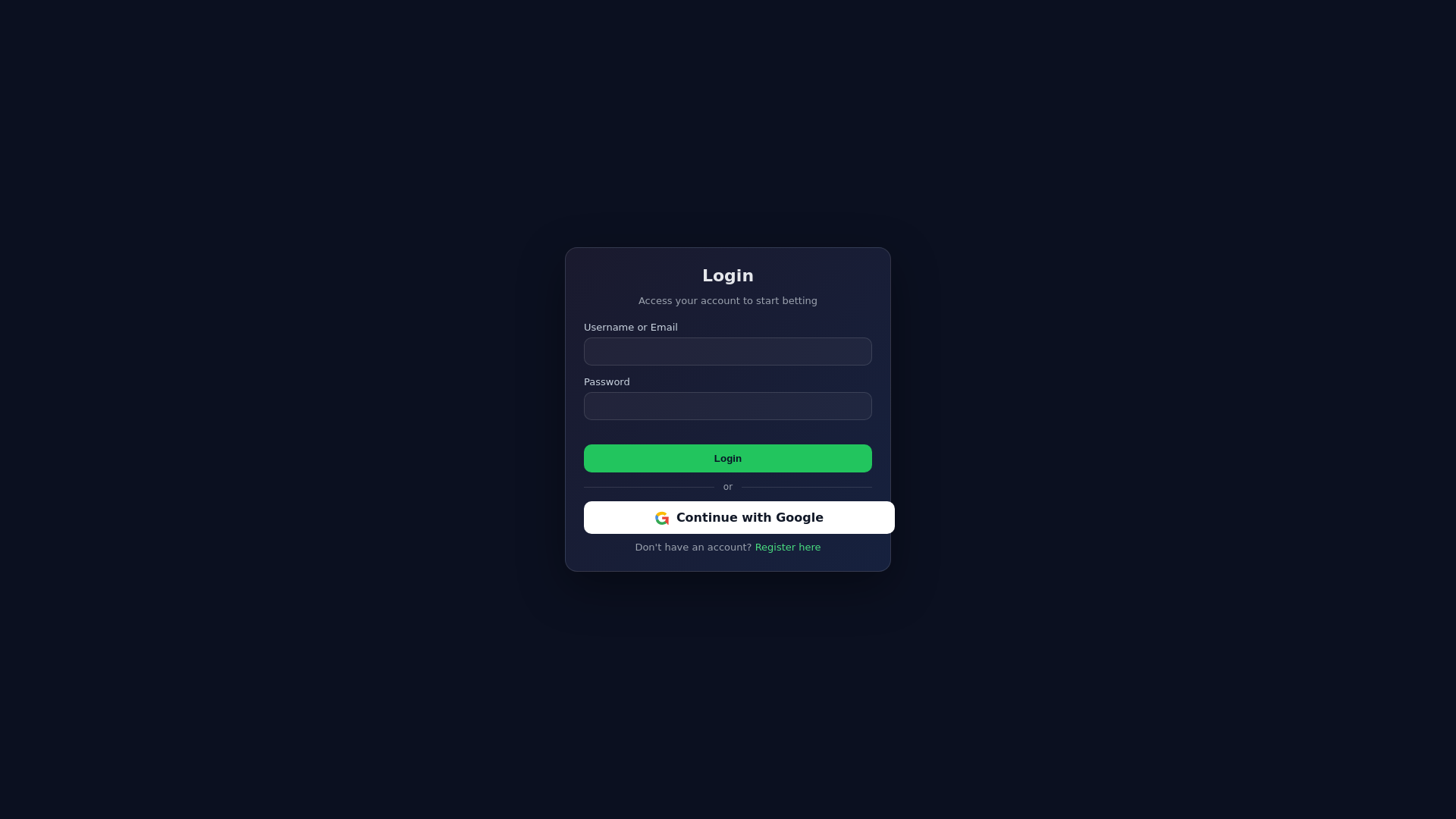 website screenshot of https://goalserve-sportsbook-frontend.pages.dev/