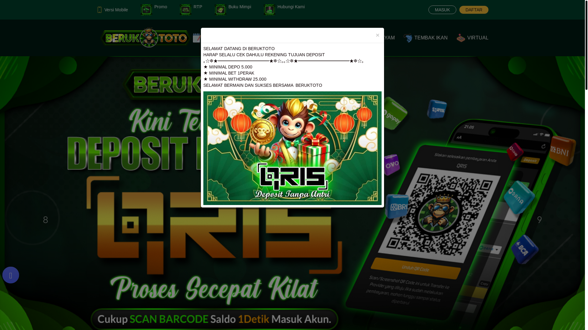 website screenshot of https://berukmerah.xyz/