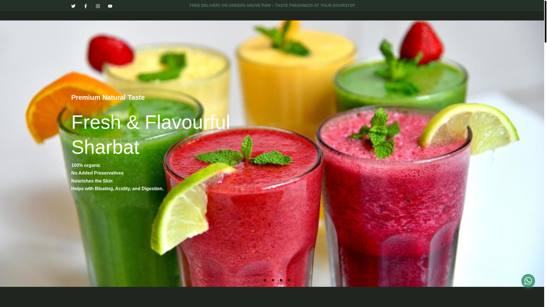 website screenshot of https://bhagwanjihaldigatisharbat.com/