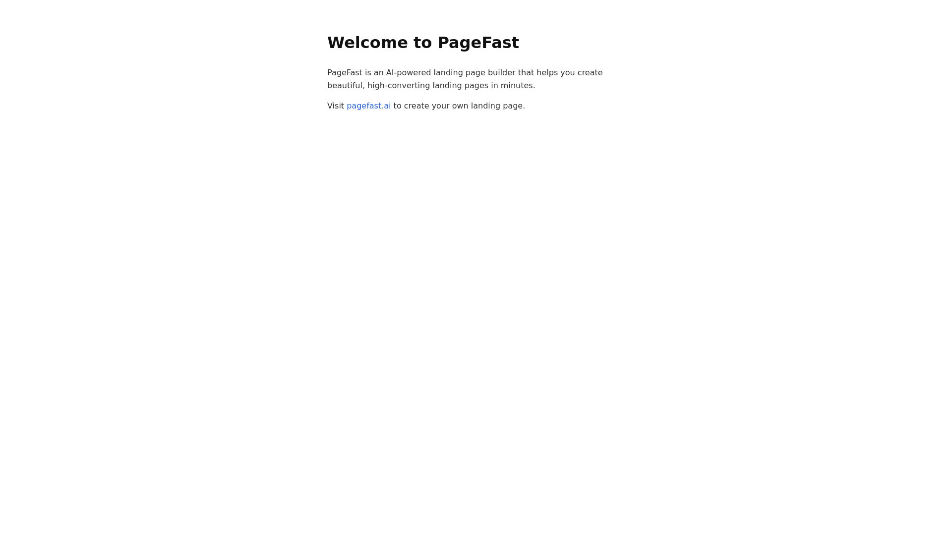 website screenshot of https://pagefast.co/