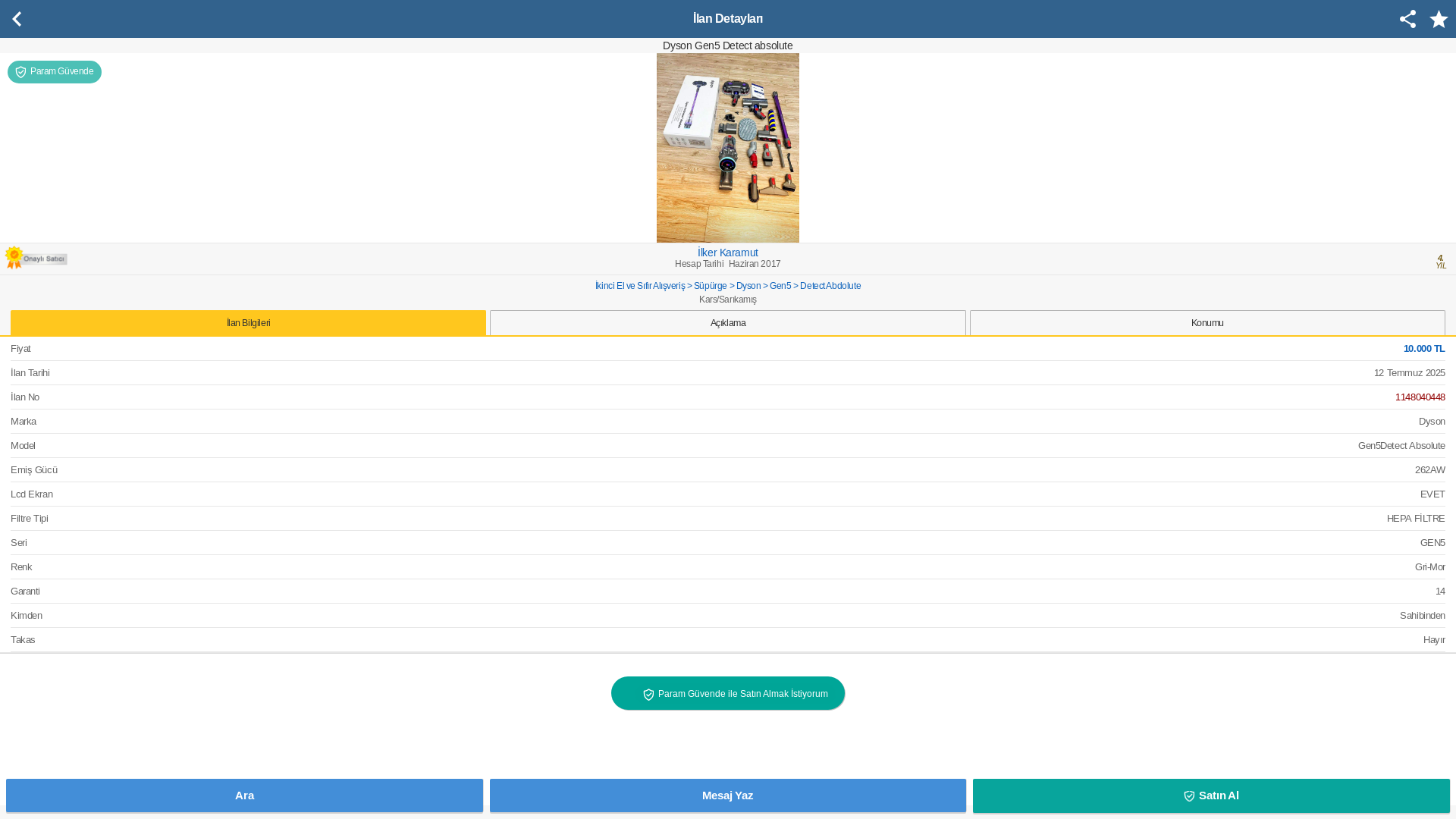 website screenshot of https://s-param-guvende-secure.com/