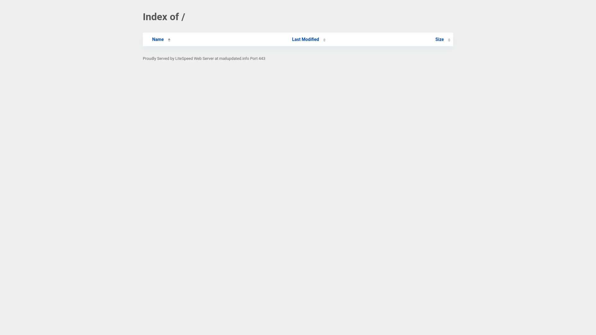 website screenshot of https://mailupdated.info/