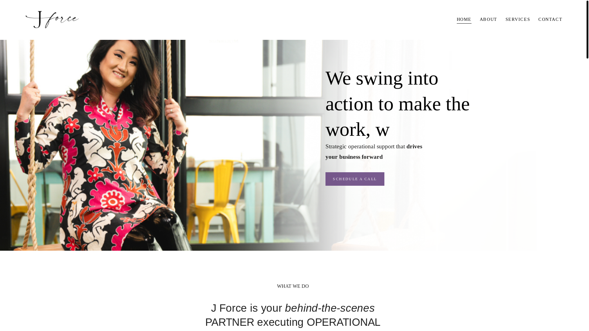 website screenshot of https://jforcellc.com/