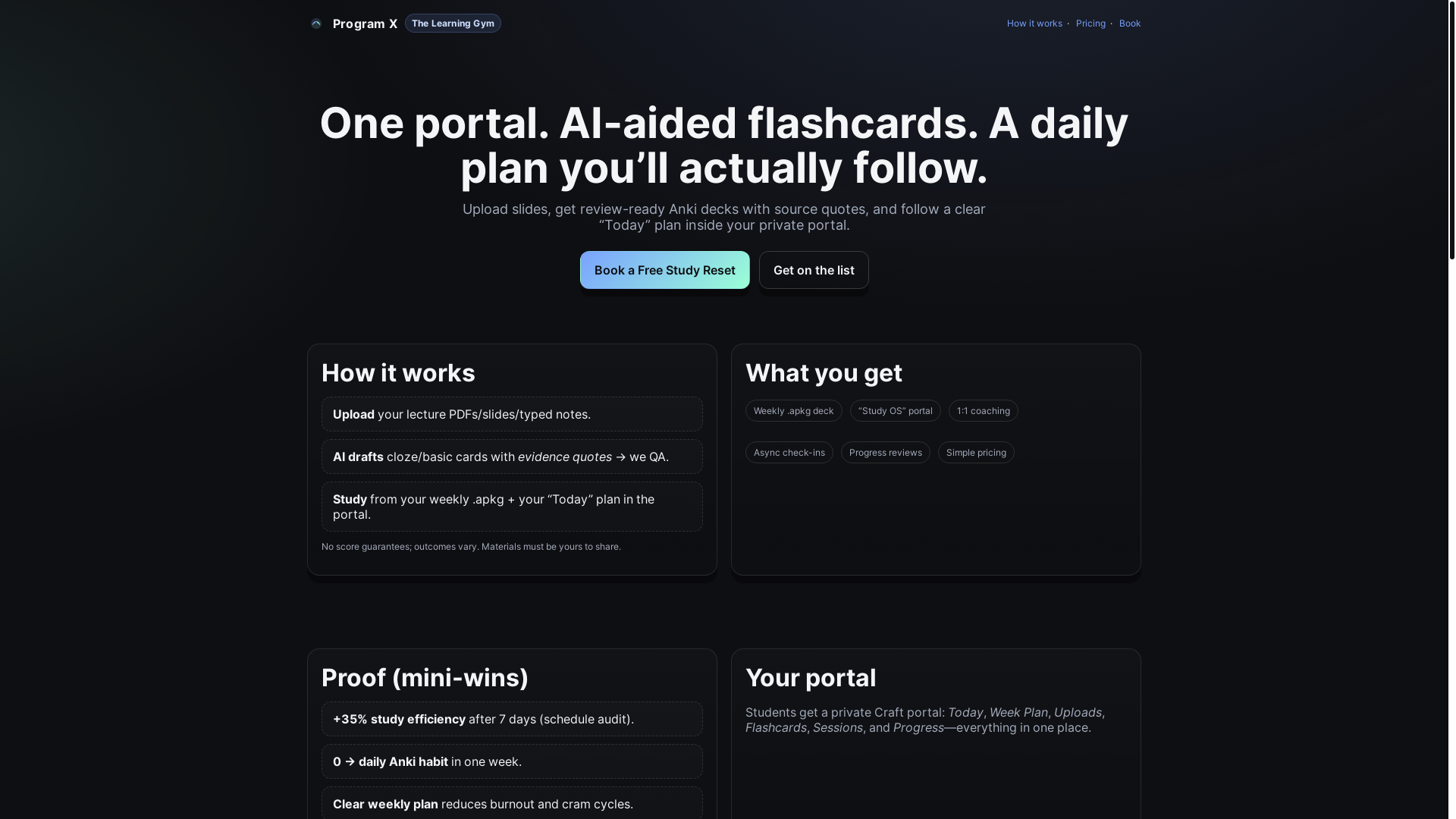 website screenshot of https://tutoringproject.pages.dev/