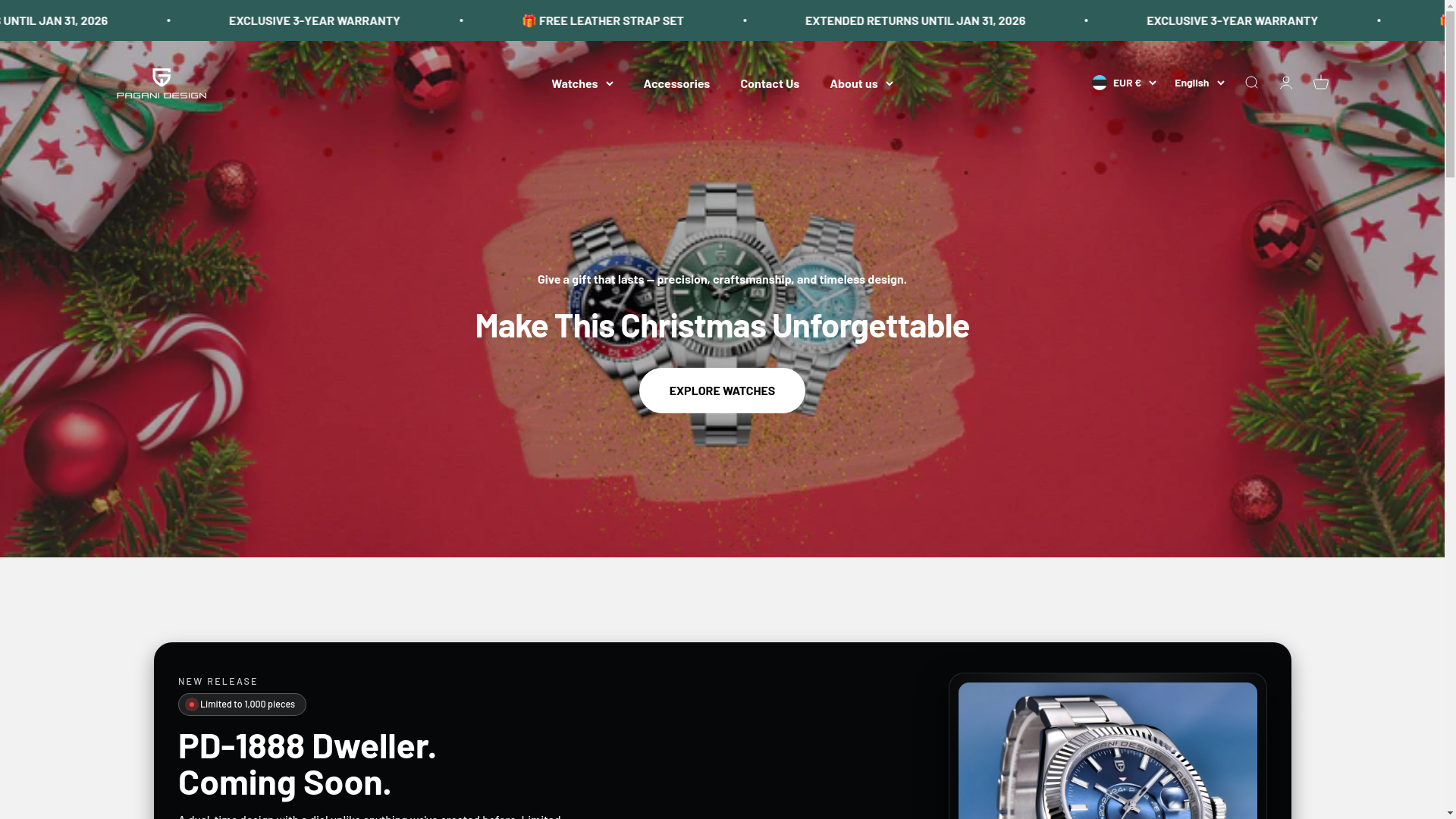 website screenshot of https://www.paganidesign.com/