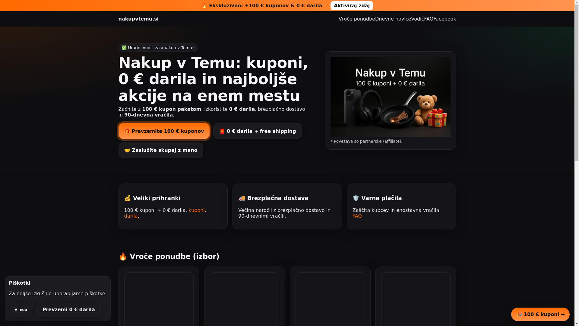website screenshot of https://nakupvtemu.si/