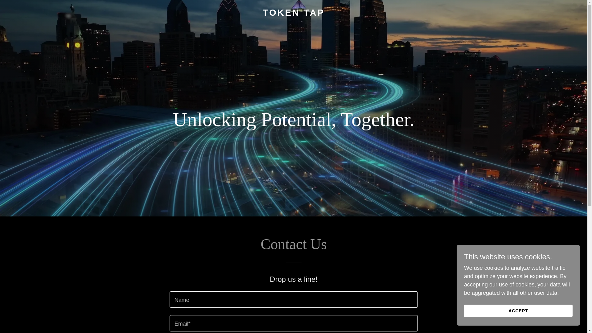 website screenshot of https://tokentap.ca/