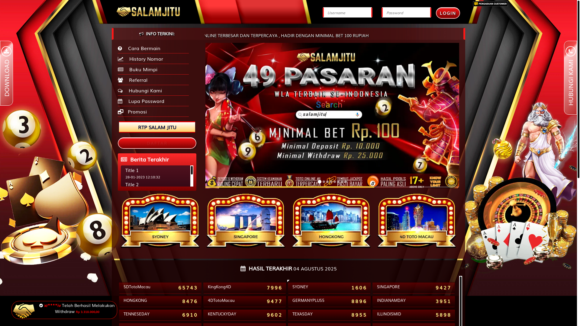 website screenshot of https://salamguru.pro/