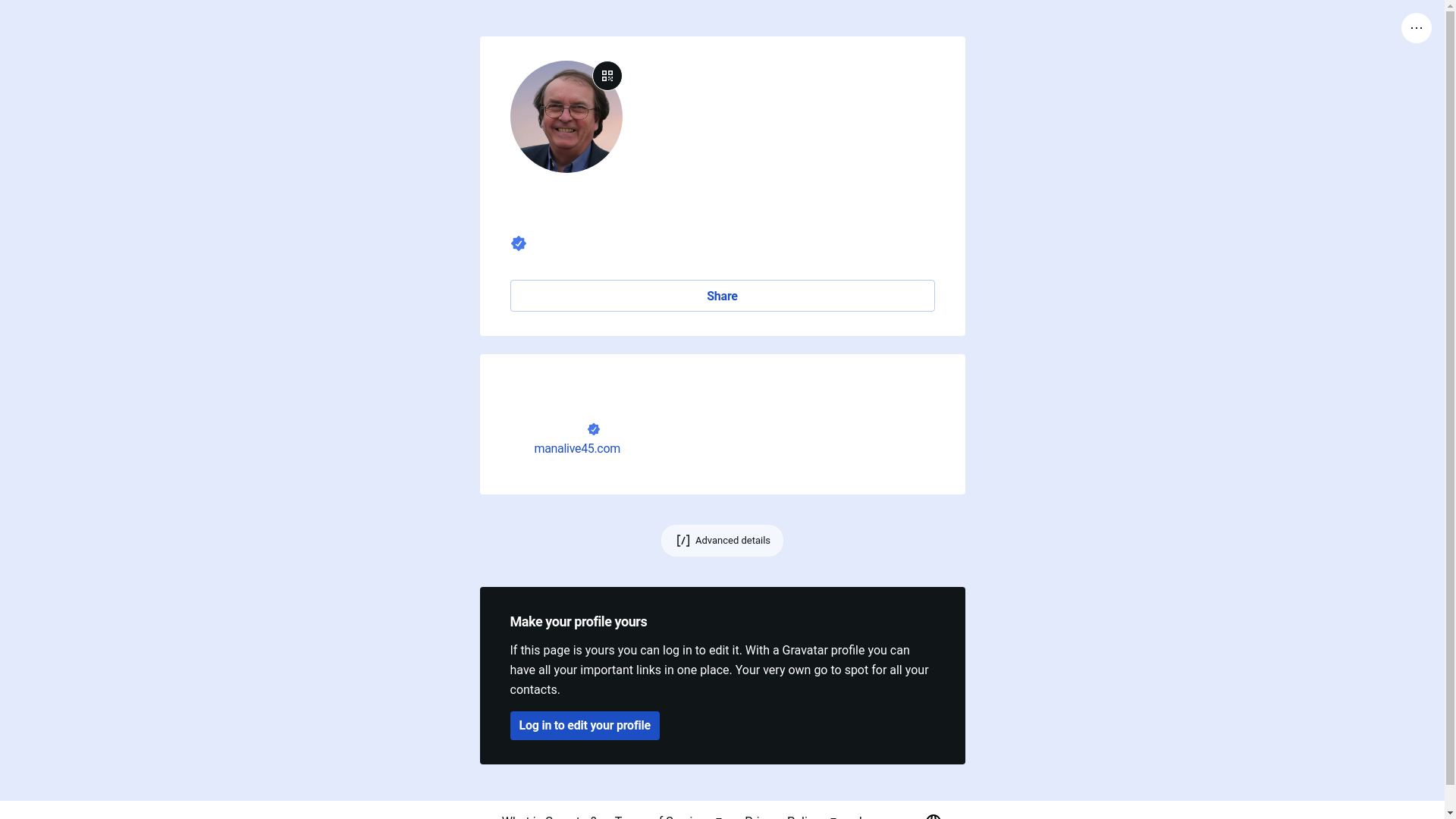 website screenshot of https://alanbeggs.link/