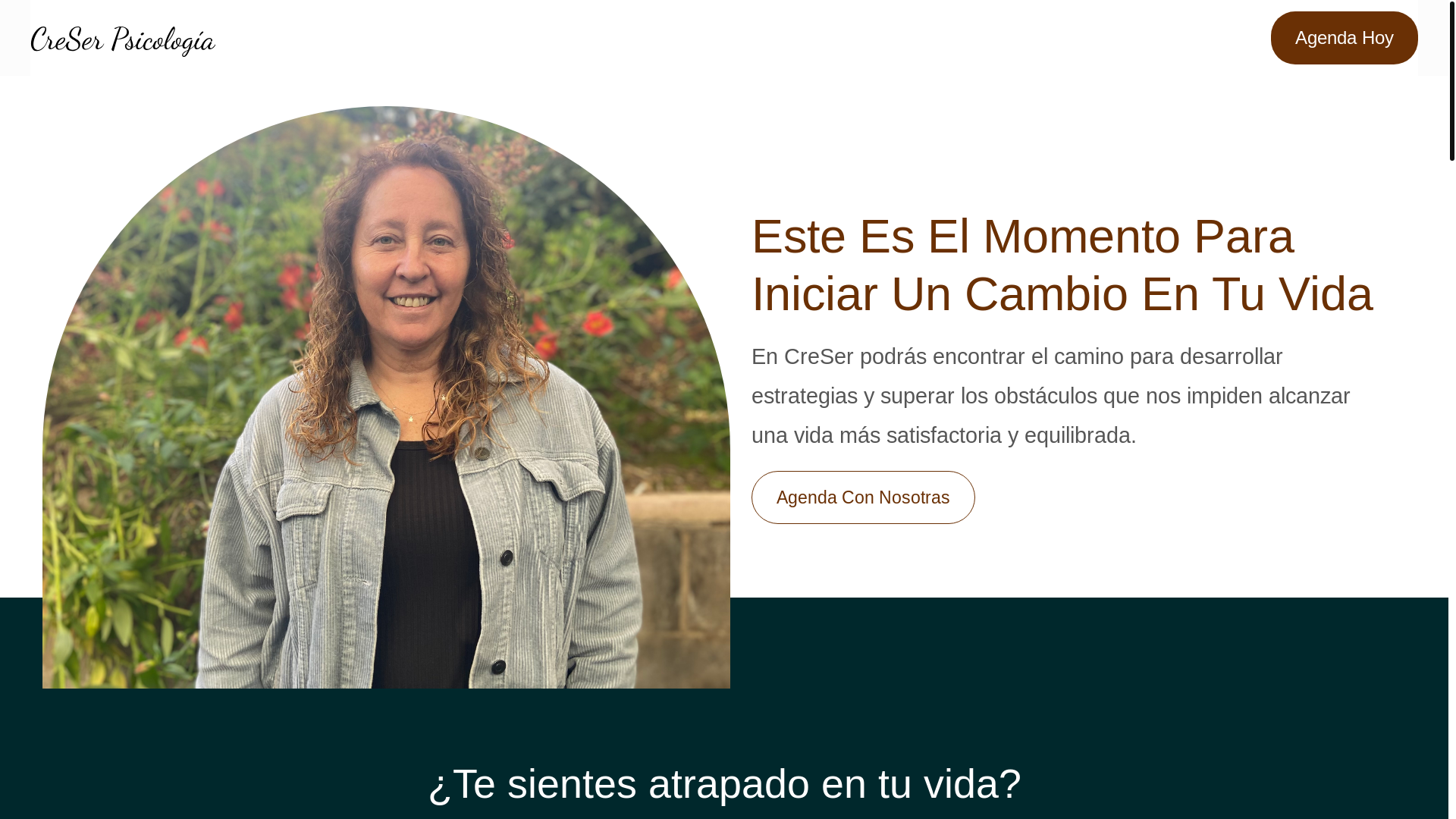 website screenshot of https://creserpsicologia.pages.dev/
