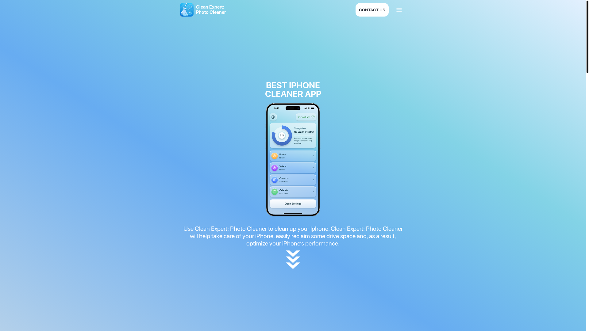 website screenshot of https://clean-expert-app.com/