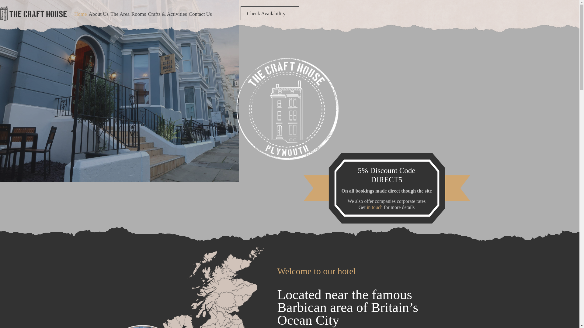 website screenshot of http://thecrafthouseplymouth.co.uk/