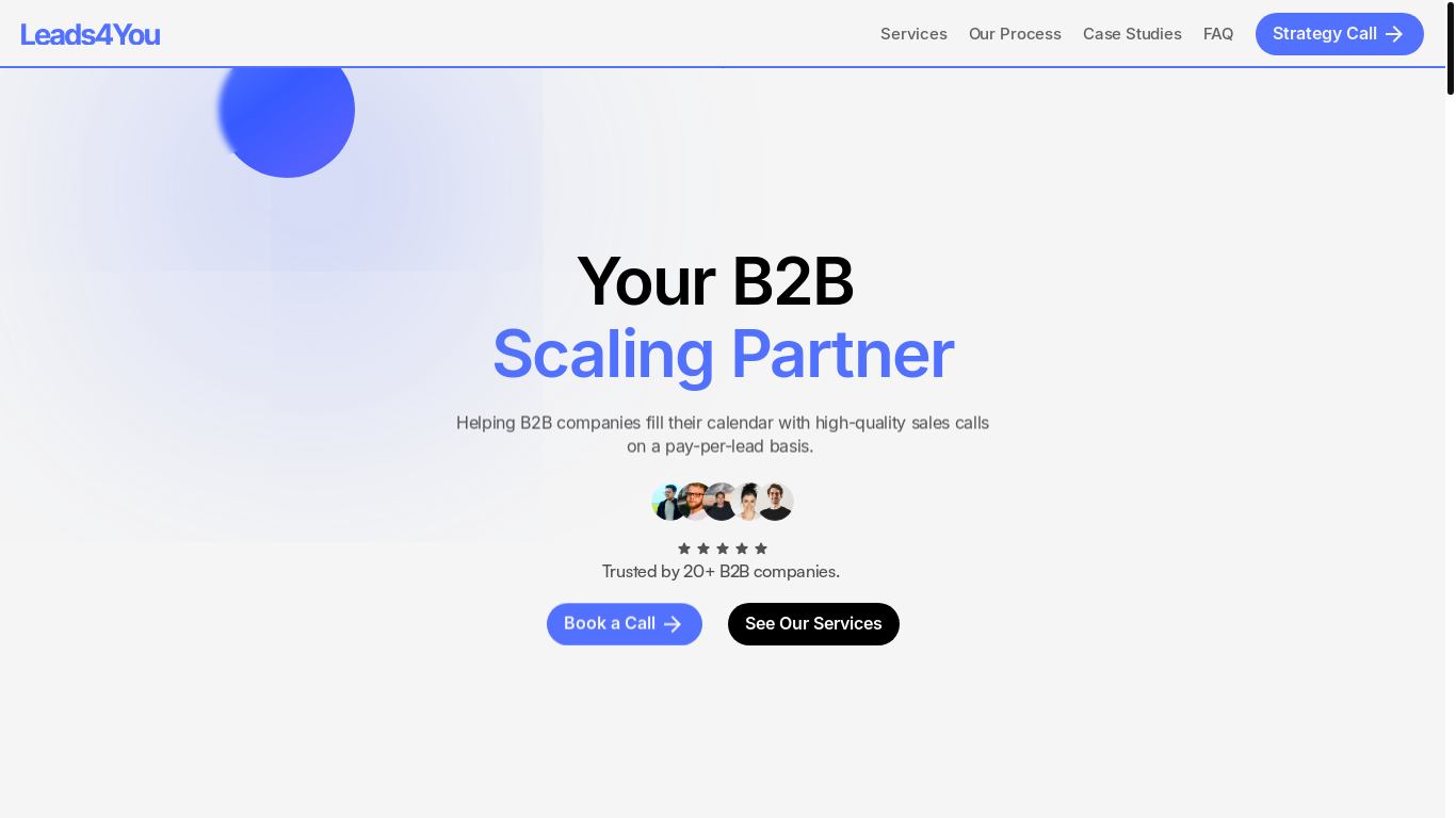 website screenshot of https://dominateleadsforyou.site/