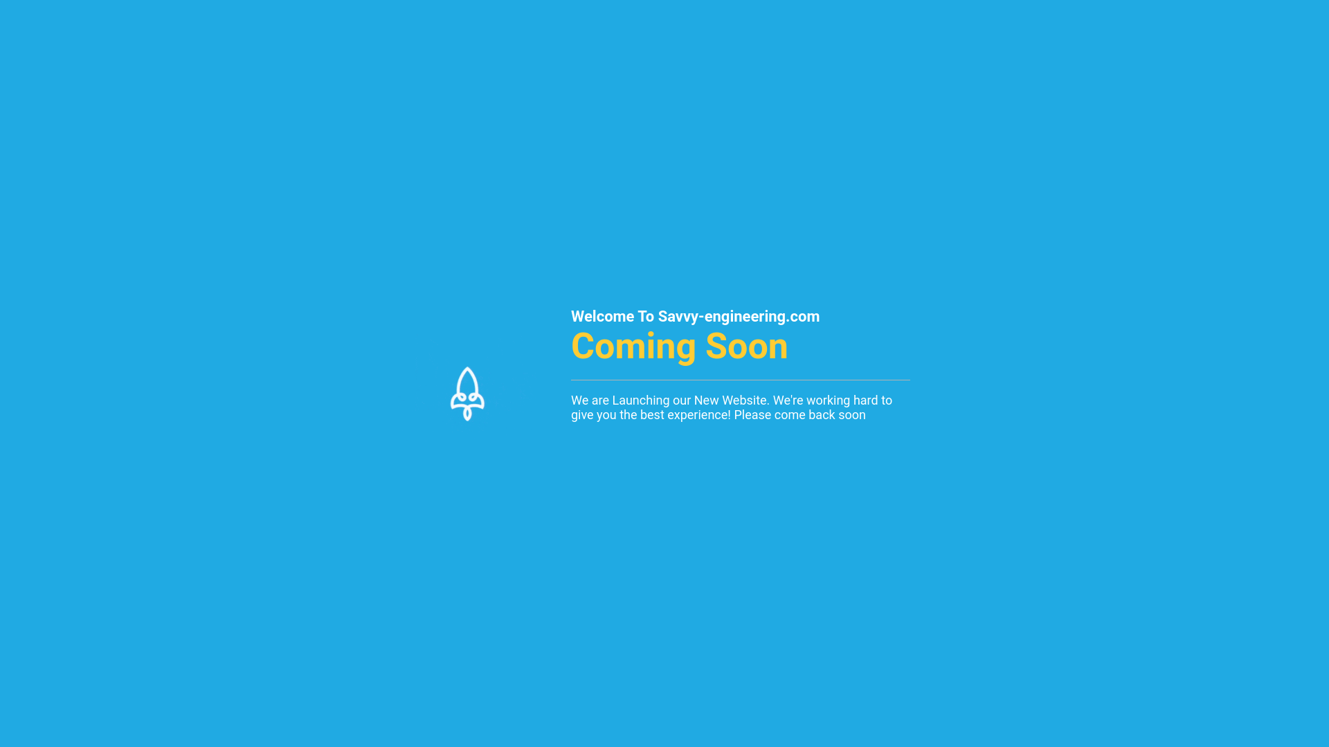 website screenshot of https://savvy-engineering.com/